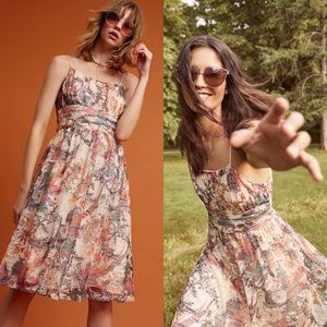 RARE✨Anthropologie Mackenzie Floral Dress